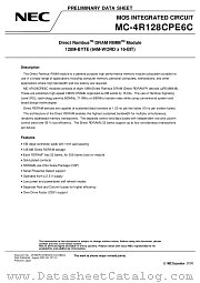 MC-4R128CPE6C-745 datasheet pdf NEC