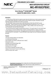 MC-4R192CPE6C-845 datasheet pdf NEC