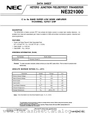 NE321000 datasheet pdf NEC
