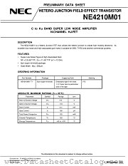 NE4210M01 datasheet pdf NEC