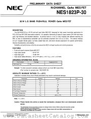 NES1823P-30 datasheet pdf NEC