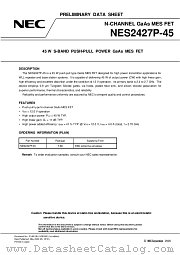 NES2427P-45 datasheet pdf NEC