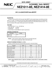 NEZ1011-8E datasheet pdf NEC