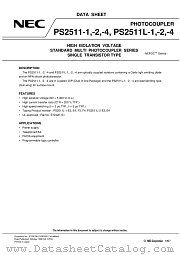 PS2511-4 datasheet pdf NEC