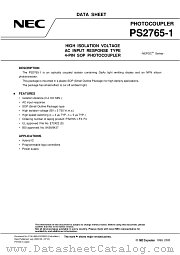 PS2765-1-F4 datasheet pdf NEC