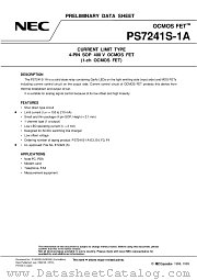PS7241S-1A-E3 datasheet pdf NEC