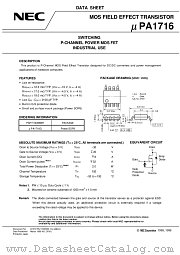 UPA1716 datasheet pdf NEC