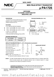 UPA1725G datasheet pdf NEC
