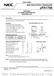 UPA1758 datasheet pdf NEC