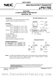 UPA1792 datasheet pdf NEC
