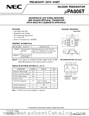 UPA806T-T1 datasheet pdf NEC