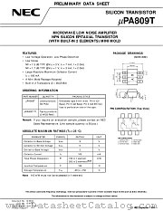UPA809T datasheet pdf NEC