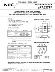 UPA827TF datasheet pdf NEC