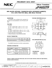 UPA832TF-T1 datasheet pdf NEC