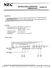 UPB571C datasheet pdf NEC