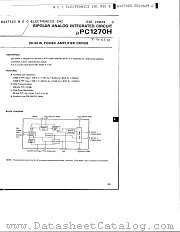 UPC1270H datasheet pdf NEC