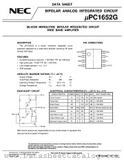UPC1652G datasheet pdf NEC