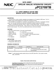 UPC2709T datasheet pdf NEC