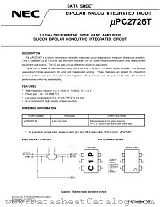 UPC2726T datasheet pdf NEC