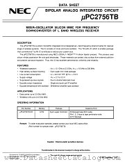 UPC2756TB-E3 datasheet pdf NEC