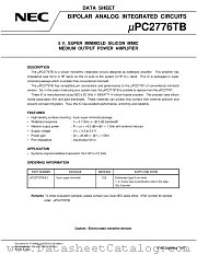 UPC2776TB-E3 datasheet pdf NEC