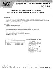 UPC494 datasheet pdf NEC