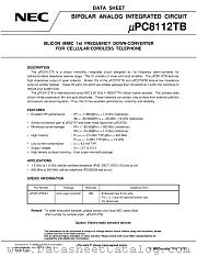 UPC8112T datasheet pdf NEC