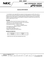 UPD16334 datasheet pdf NEC