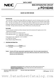 UPD16340 datasheet pdf NEC