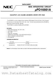 UPD16661A datasheet pdf NEC