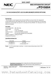 UPD16664N-001 datasheet pdf NEC