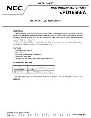 UPD16666A datasheet pdf NEC