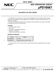 UPD16667N datasheet pdf NEC
