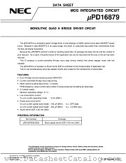 UPD16879GS-BGG datasheet pdf NEC
