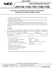 UPD17709GC datasheet pdf NEC