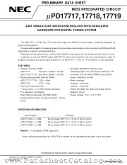 UPD17717 datasheet pdf NEC