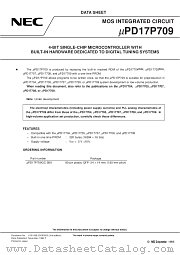 UPD17P709 datasheet pdf NEC