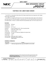 UPD3747 datasheet pdf NEC