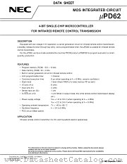 UPD62 datasheet pdf NEC