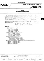 UPD70108 datasheet pdf NEC