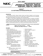 UPD703015AYF1 datasheet pdf NEC