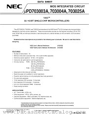 UPD703004AGC-33 datasheet pdf NEC