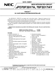 UPD70F3017A datasheet pdf NEC