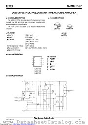 NJMOP-07 datasheet pdf New Japan Radio