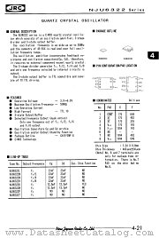 NJU6322XE datasheet pdf New Japan Radio