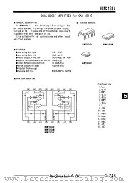 NJM2160A datasheet pdf New Japan Radio