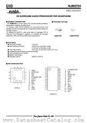 NJM2704 datasheet pdf New Japan Radio