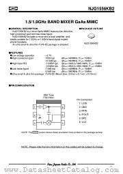 NJG1556KB2 datasheet pdf New Japan Radio