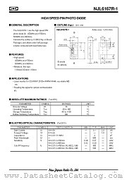 NJL6167R-1 datasheet pdf New Japan Radio
