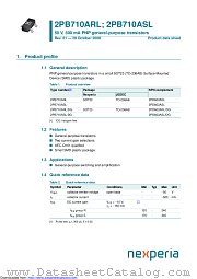 2PB710ASL datasheet pdf Nexperia